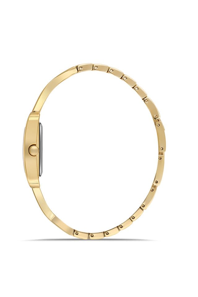 Ferro Sarı Çelik Kordon Kadın Kol Saati FL40155A-B 3ATM Su Geçirmez 2 Yıl Garantili HediyePaketli