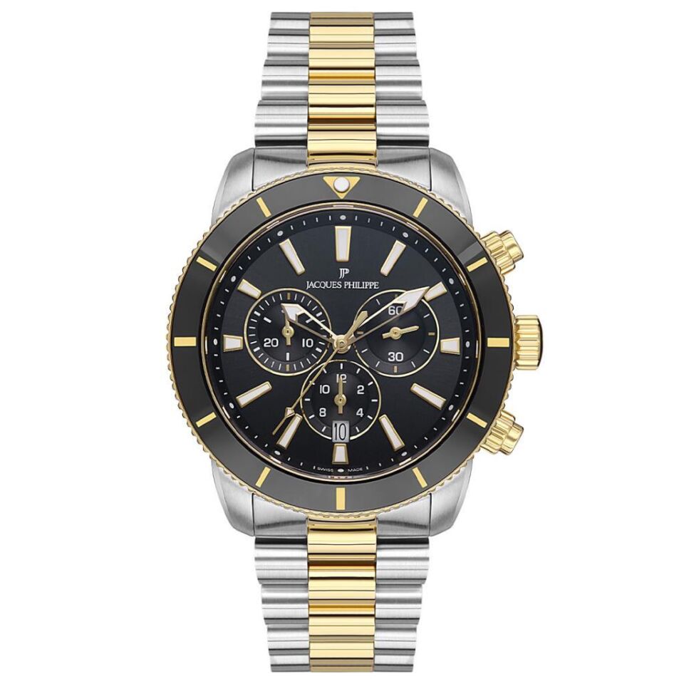Jacques Philippe JPQGC277318 49 mm Altın Rengi / Metalik Gri Erkek Kol Saati