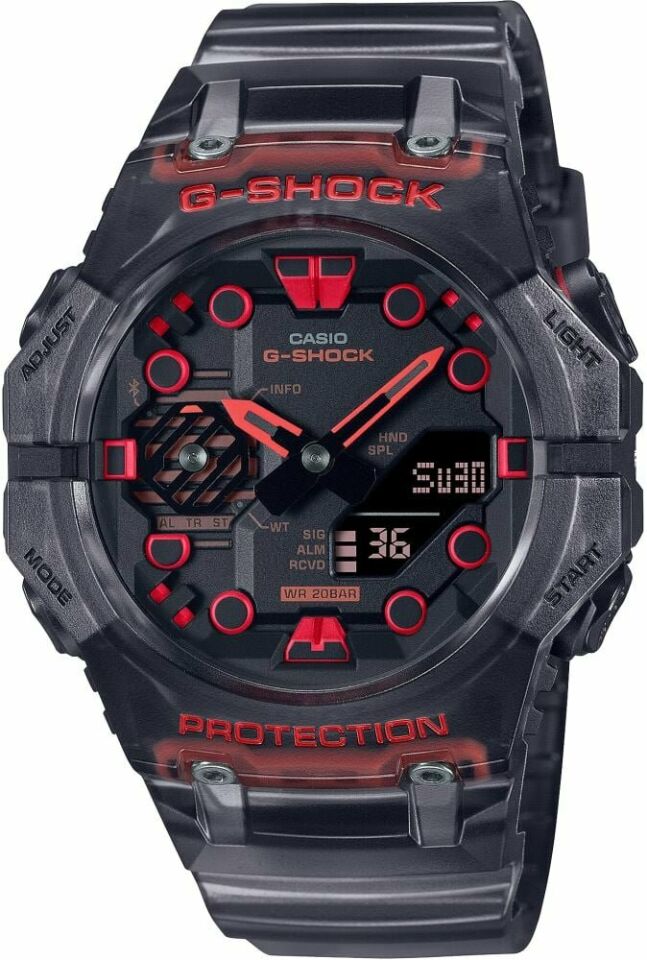 Casio GA-B001G-1ADR Quartz Analog/Dijital Silikon Siyah 20 ATM 46 mm Erkek Kol Saati