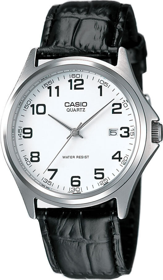 Casio MTP-1183E-7BDF Quartz Deri Siyah Beyaz Kadran 39  mm Erkek Kol Saati