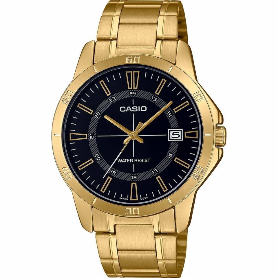 Casio MTP-V004G-1CUDF Quartz Çelik Altın Rengi Siyah Kadran 41 mm Erkek Kol Saati