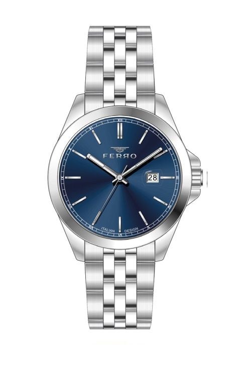 Ferro Gümüş Çelik Kordon Erkek Kol Saati F11541AWT-A3