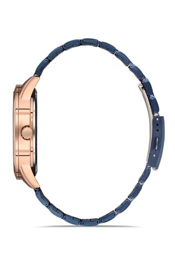 Ferro F11931A-T 42 mm Lacivert Çelik Kordon 42 mm Erkek Kol Saati