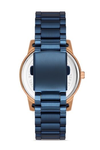 Ferro F11931A-T 42 mm Lacivert Çelik Kordon 42 mm Erkek Kol Saati