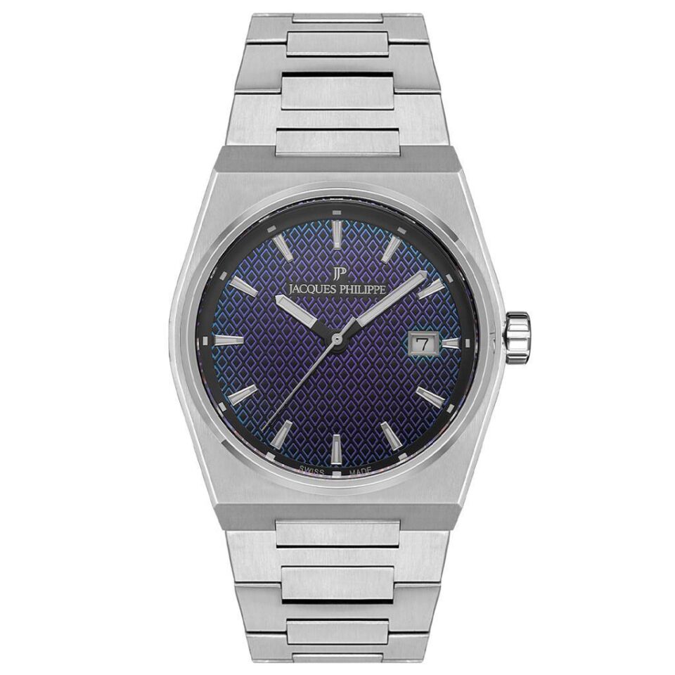 Jacques Philippe JPQGS4213X6RBW Quartz Swiss Made Çelik Gri 40 mm Erkek Kol Saati
