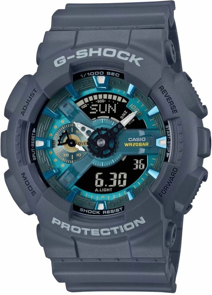 Casio GA-110AS-2ADR Quartz Silikon Gri 20 ATM 52 mm Erkek Kol Saati