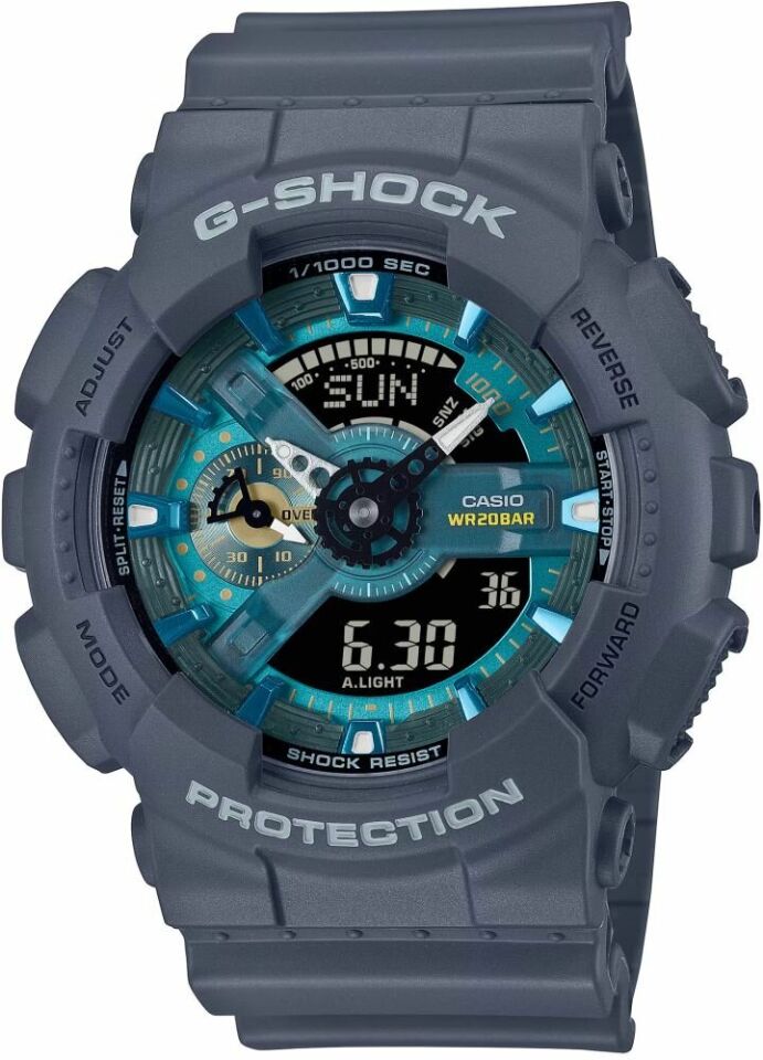 Casio GA-110AS-2ADR Quartz Silikon Gri 20 ATM 52 mm Erkek Kol Saati