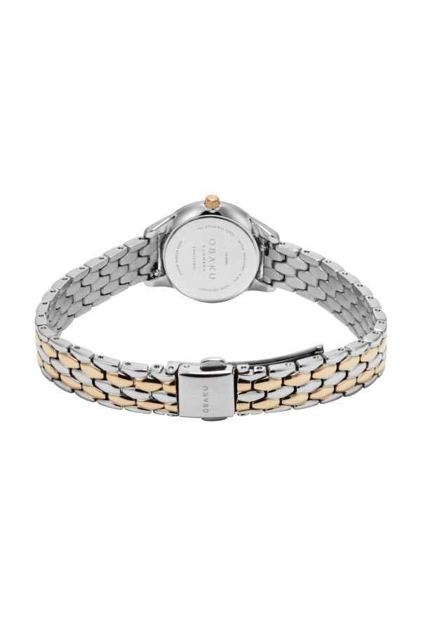 Obaku Denmark V297SXZWSH Quartz Rose/Gri Sedef Kadran Safir Cam 24 mm Kadın Kol Saati