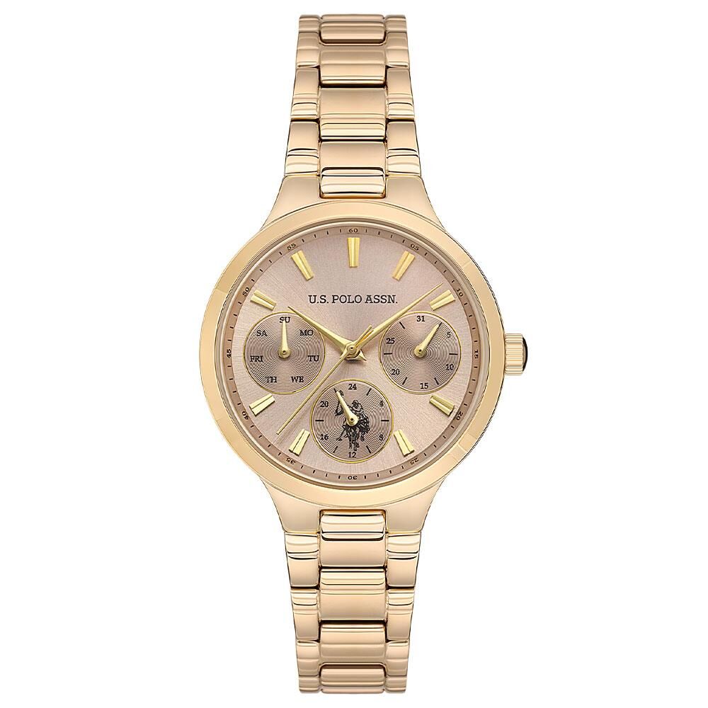 U.s. Polo Assn. USPA2069-04 Quartz Çelik Altın Rengi Rose Kadran 32 mm Kadın Kol Saati
