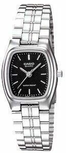 Casio LTP-1169D-1ARDF Quartz Çelik Gri Siyah Kadran 22 mm Kadın Kol Saati