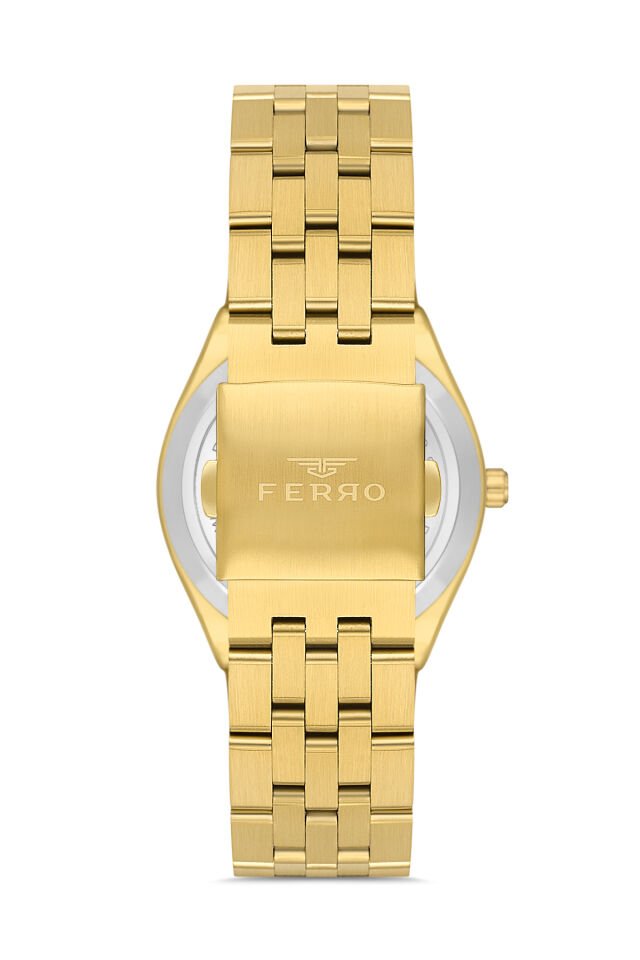 Ferro Sarı Çelik Kordon Erkek Kol Saati F11569AWT-B4