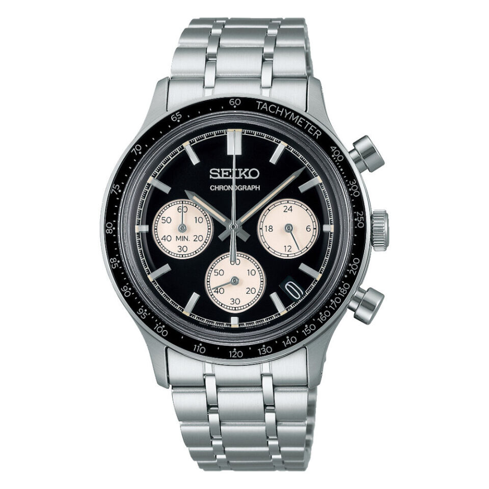 Seiko SSB479P1 Quartz Çelik Gri Siyah Kadran 39 mm Erkek Kol Saati