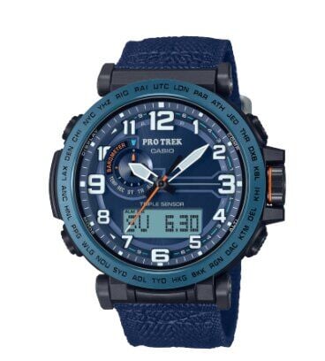 Casio PRG-601YB-2DR Quartz Analog/Dijital Nato Lacivert 10 ATM 52 mm Erkek Kol Saati