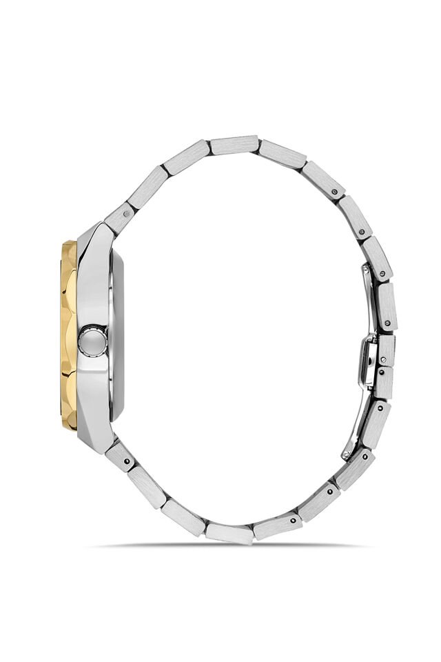 Ferro Sarı ve Gümüş Çelik Kordon Erkek Kol Saati F31538AWT-D6 3ATM Su Geçirmez 2 Yıl Garantili