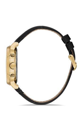 Ferro Quartz Deri Siyah 41 mm Fonksiyonları Aktif Erkek Kol Saati