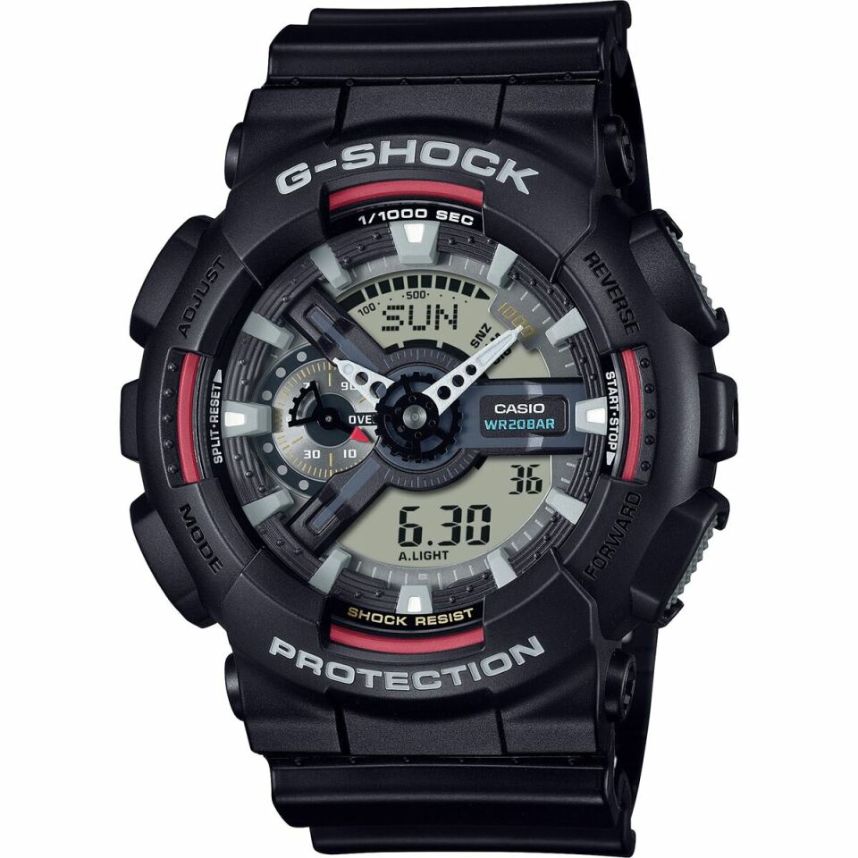 Casio G-Shock GA-110RL-1ADR Quartz Silikon Siyah 20 ATM 51 mm Erkek Kol Saati