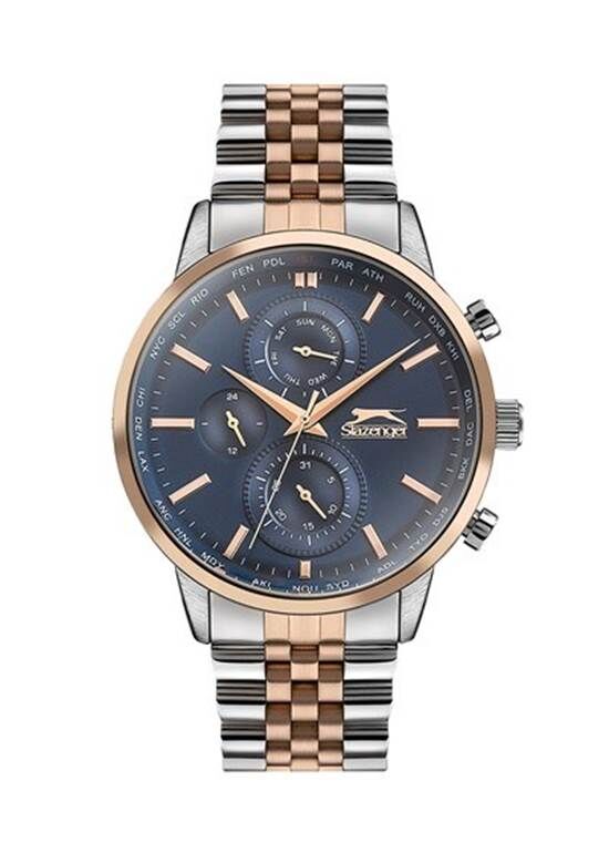 Slazenger SL.09.1843.2.03 Quartz Çelik Gri/Rose 45 mm Erkek Kol Saati