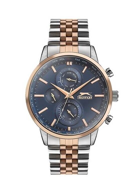 Slazenger SL.09.1843.2.03 Quartz Çelik Gri/Rose 45 mm Erkek Kol Saati