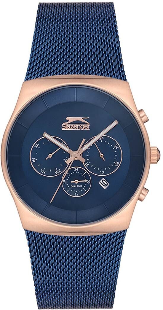 Slazenger SL.09.1842.2.05 42 mm Lacivert Hasır Kordonlu Erkek Kol Saati