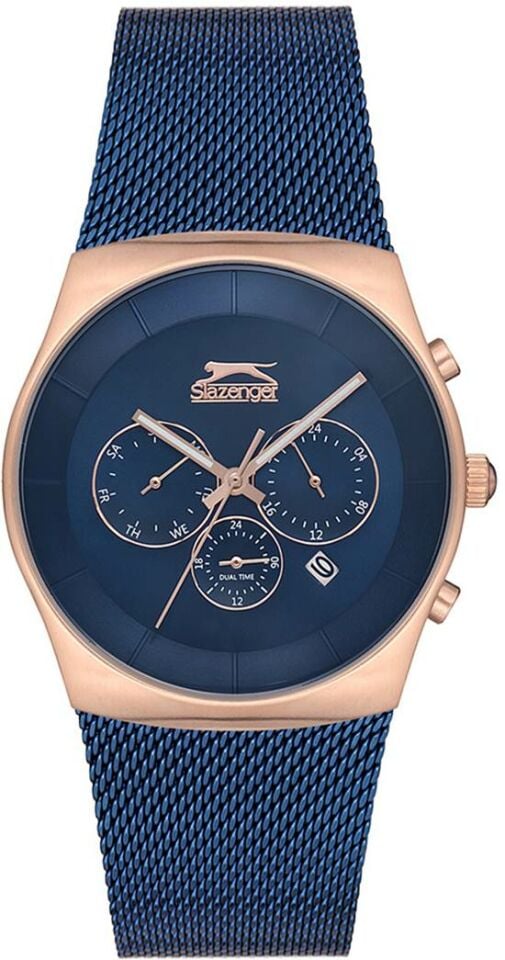 Slazenger SL.09.1842.2.05 42 mm Lacivert Hasır Kordonlu Erkek Kol Saati