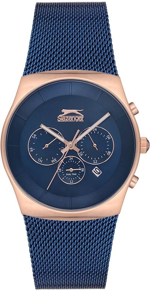 Slazenger SL.09.1842.2.05 42 mm Lacivert Hasır Kordonlu Erkek Kol Saati