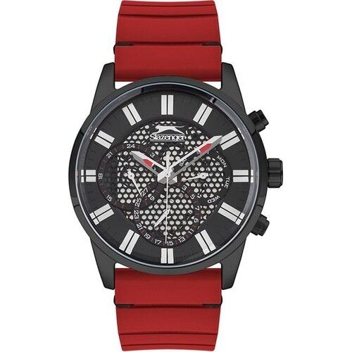 Slazenger SL.09.1939.2.03 Quartz Silikon Kırmızı 46 mm Erkek Kol Saati