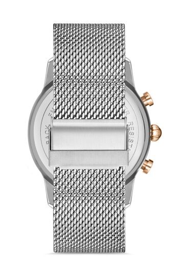 Ferro 43 mm Gümüş Hasır Kordon Erkek Kol Saati FM11039C-E3 FM11039C-E3