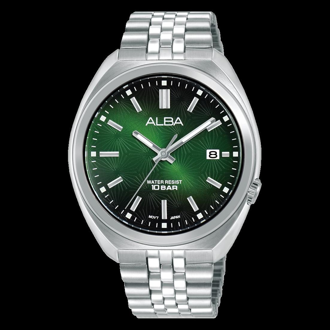 Alba AS9W31X1 Quartz Çelik Gri Yeşil Kadran 10 ATM 41 mm Erkek Kol Saati
