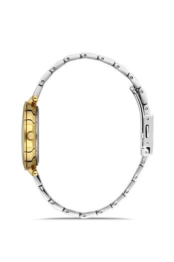 Ferro FL21331A-D Çelik Gold/Metalik Gri 34 mm Kadın Kol Saati