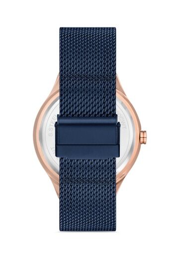 Ferro 43 mm Lacivert Hasır Kordon Erkek Kol Saati F11090C-T F11090C-T