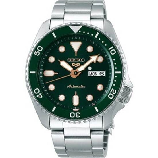 Seiko SRPD63K1 Otomatik Çelik Gri Yeşil Kadran Hardlex Cam 10 ATM 42 mm Erkek Kol Saati