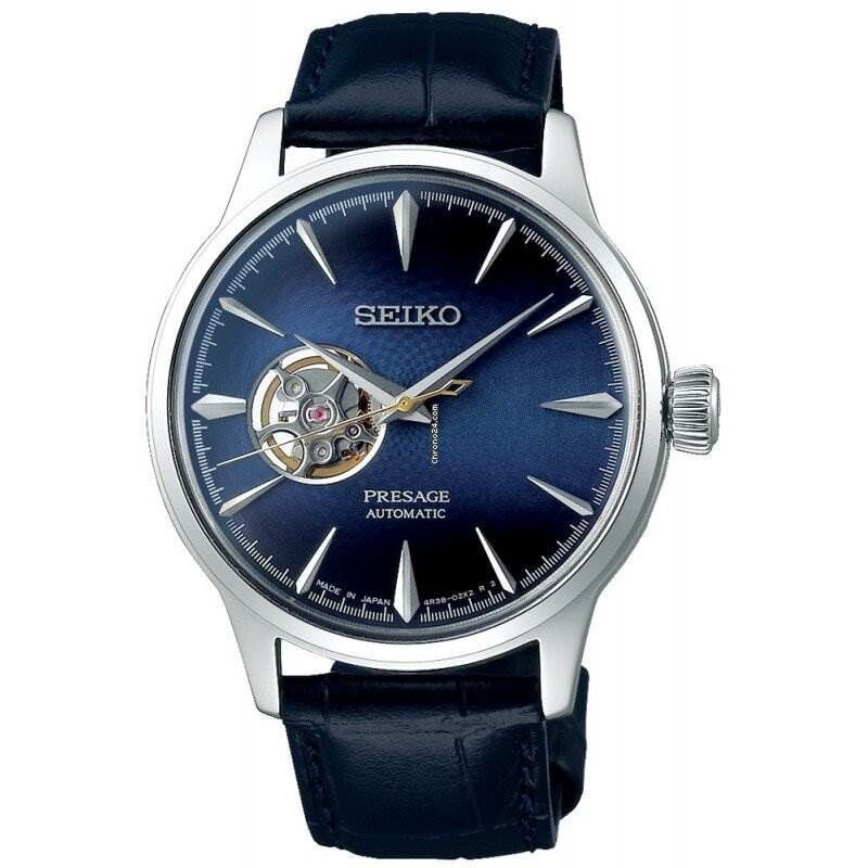 Seiko SSA405J Otomatik Deri Lacivert 40 mm Erkek Kol Saati