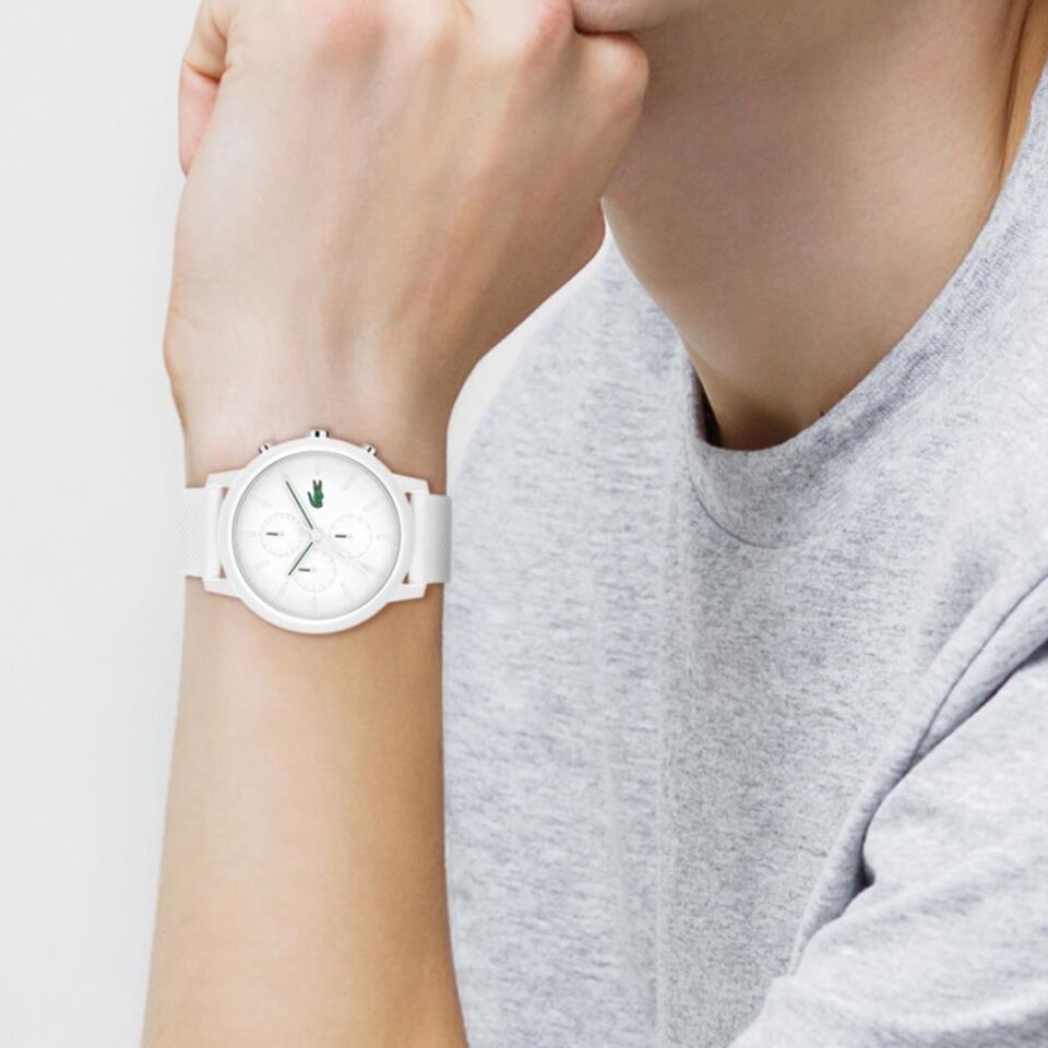Lacoste 2011246 43 mm Beyaz Erkek Kol Saati