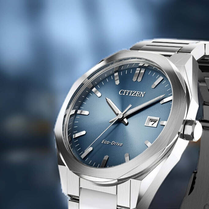 Citizen BM7620-83M Quartz Çelik Gri Mavi Kadran 10 ATM 38 mm Erkek Kol Saati