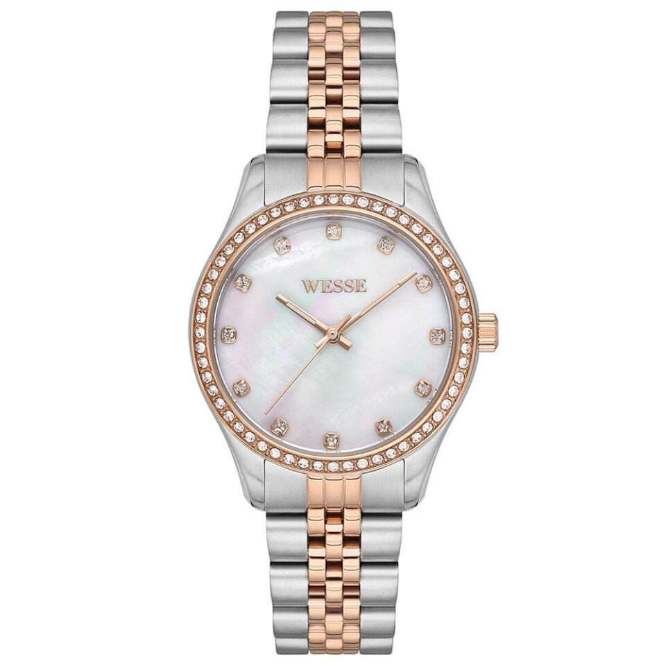 Wesse WWL109704 34 mm Rose Gold / Metalik Gri Kadın Kol Saati