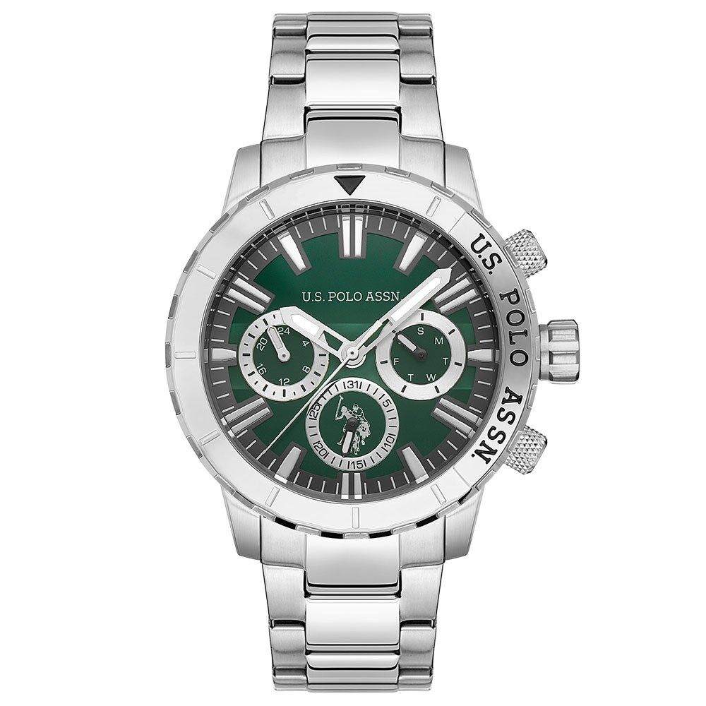 U.S. Polo Assn. USPA1026-12 Quartz Çelik 45 mm Gri Erkek Kol Saati