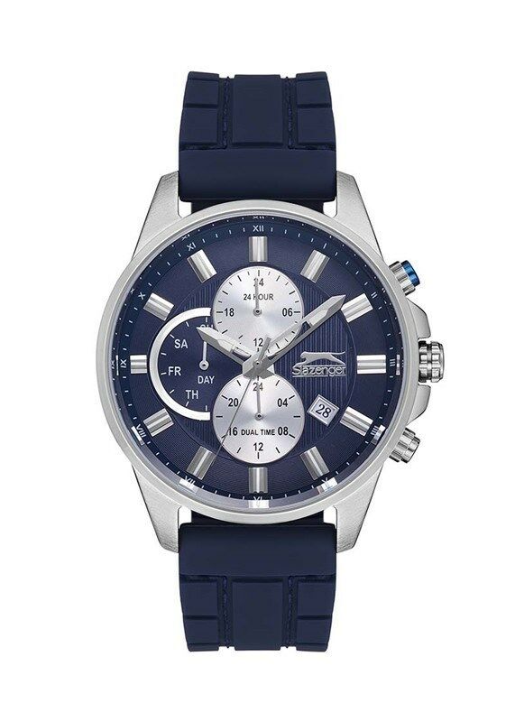 Slazenger SL.09.1960.2.03 Quartz Silikon 45 mm Lacivert Erkek Kol Saati