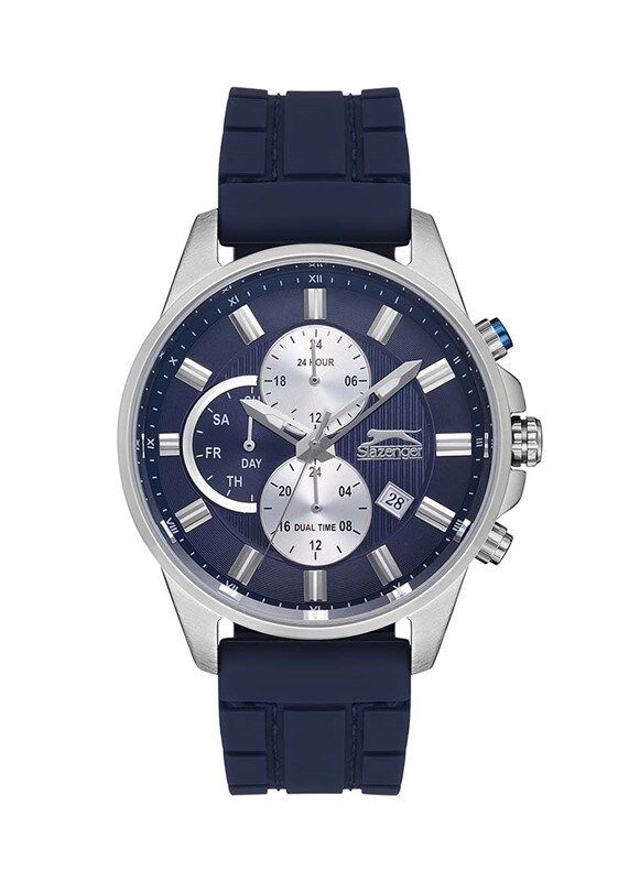 Slazenger SL.09.1960.2.03 Quartz Silikon 45 mm Lacivert Erkek Kol Saati