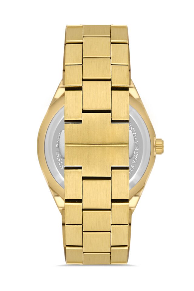 Ferro Sarı Çelik Kordon Erkek Kol Saati FM11537A-B2 Fonksiyonları Aktif 3ATM Su Geçirmez