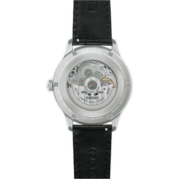 Seiko HCB008J1 Otomatik Deri Siyah Safir 42 mm Erkek Kol Saati