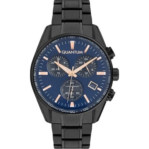 Quantum Adg933.690 45 mm Siyah Çelik Erkek Kol Saati AYNI GÜN KARGO