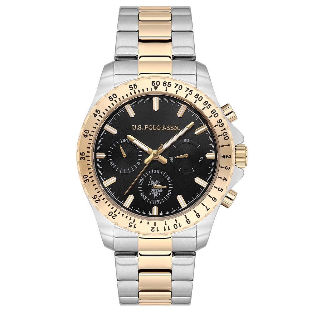 U.s. Polo Assn. USPA1108-05 Quartz Çelik Altın/Gri Siyah Kadran 42 mm Erkek Kol Saati