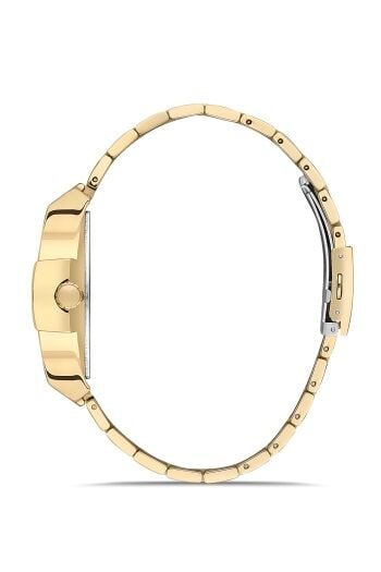 Ferro Sarı Çelik Kordon Erkek Kol Saati FM11437A-B6 Fonksiyonları Aktif 3ATM Su Geçirmez HediyePaket