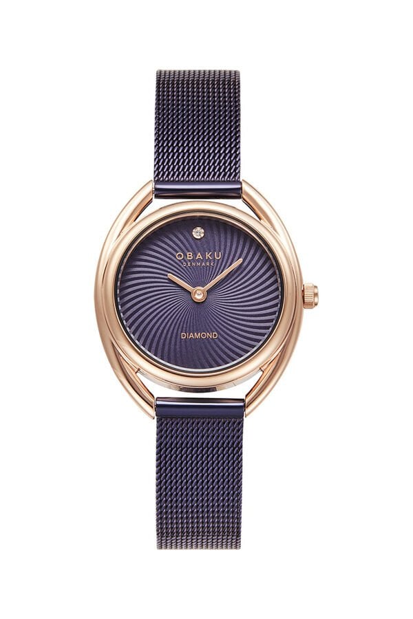 Obaku Denmark V286LXVQMQ Quartz Hasır Mor Safir Cam 29 mm Kadın Kol Saati