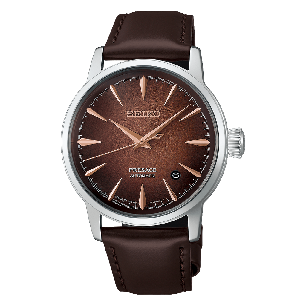 Seiko HCB003J1 Otomatik Deri Kahverengi 39 mm Erkek Kol Saati
