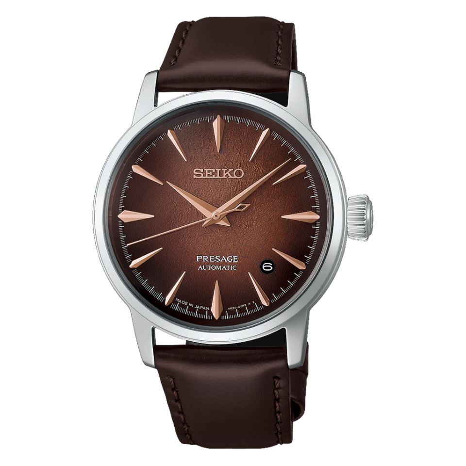 Seiko HCB003J1 Otomatik Deri Kahverengi 39 mm Erkek Kol Saati