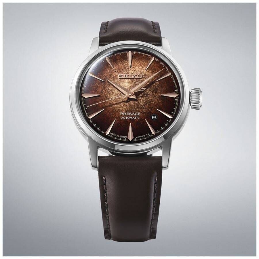 Seiko HCB003J1 Otomatik Deri Kahverengi 39 mm Erkek Kol Saati