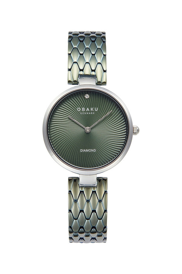 Obaku Denmark V256LXCESE Quartz Çelik Yeşil Safir Cam 32 mm Kadın Kol Saati