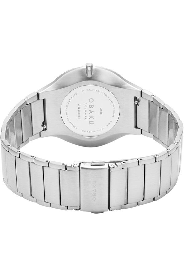 Obaku Denmark V292GXCESC Quartz Çelik Gri Yeşil Kadran 40 mm Erkek Kol Saati