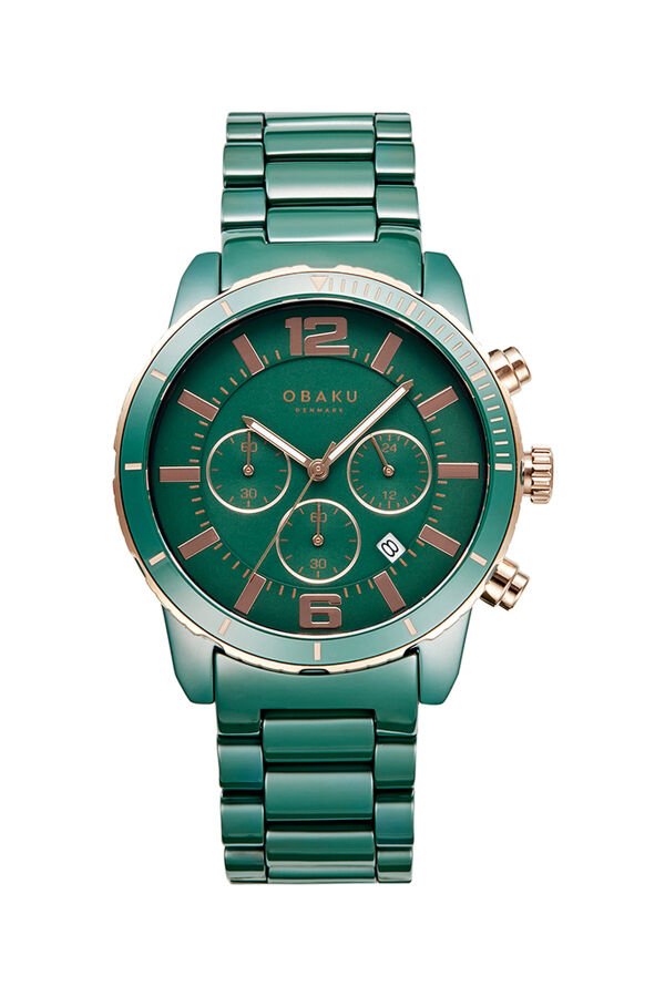 Obaku Denmark V278GCEECE Quartz Seramik Yeşil Safir Cam 43 mm Erkek Kol Saati